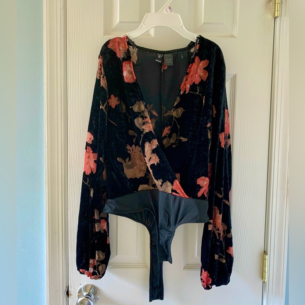 Windsor Velvet Floral Bodysuit